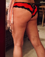 Posing in undies