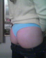 Posing in undies