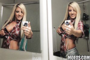 Blonde, Lingerie, POV