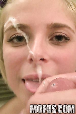 Big Tits, Blonde, Blowjob, Glasses, POV, Selfshot, Shaved Pussy