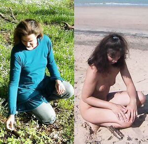Bettina Riedel from Hannover clothed and unclothed 2