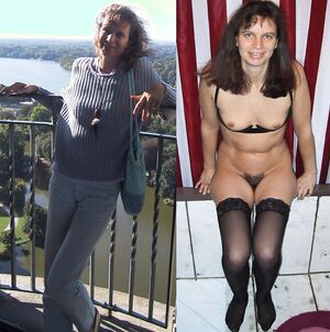 Bettina Riedel from Hannover clothed and unclothed 2