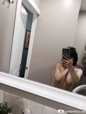 Having some fun in the hotel room