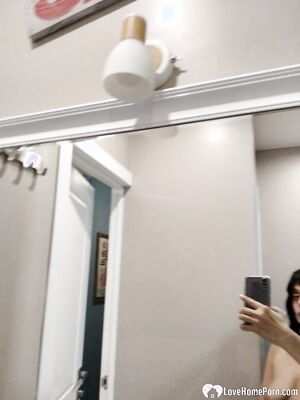 Having some fun in the hotel room