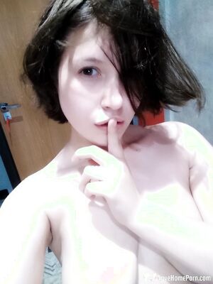 Natural busty babe loves to tease in lingerie