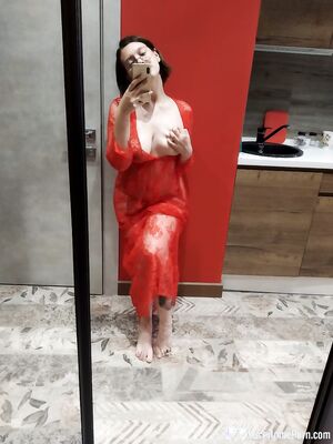 Natural busty babe loves to tease in lingerie