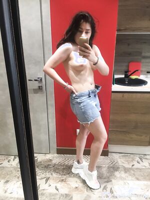 Curvy teen got naked in the office kitchen