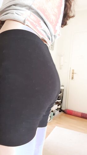 TurkishTeenSlut presents her ass to the world