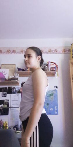 TurkishTeenSlut presents her ass to the world