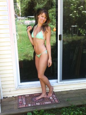 green bikini