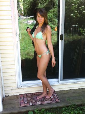 green bikini