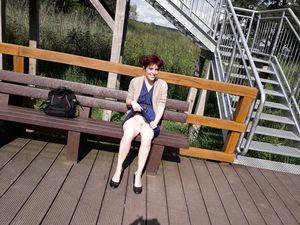 Without underwear, and naked in the park and forest