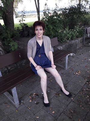 Without underwear, and naked in the park and forest