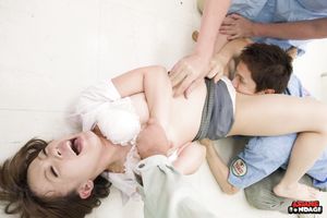 Squirting brunette Ai Yoneyama gets toyed at the store so damn fine