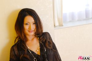 Elegant Risa in black outfit shows her sexy legs while posing so fine.