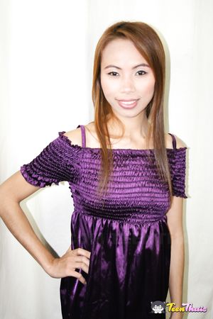 Nung is excited and her prominent nipples are getting hard and erect