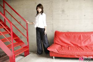 Yuuna Yano shows so much class and elegance in black and white outfit.