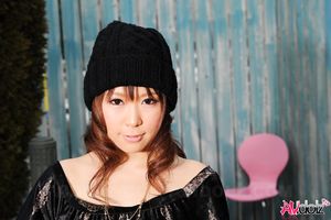 Yuko Morita looks so cool in black dress and tights in these photos.