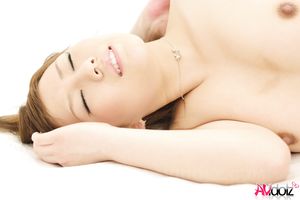 Riru Ozawa gets missionary and doggy style after giving sweet blowjob.