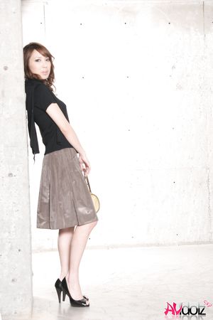 Gorgeous Mika Ito changes outfits for posing in different places.