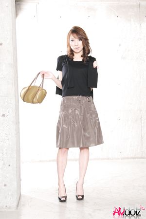 Gorgeous Mika Ito changes outfits for posing in different places.