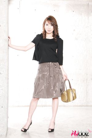 Gorgeous Mika Ito changes outfits for posing in different places.