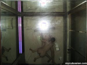 Really sexy Chinese GF has a kinky shower and a hard fucking session with her BF