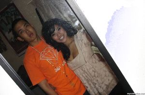 Lovely Asian stud shares some private photos of her shaved pussy and BF