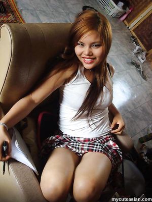 Sexy and Busty Asian teen gets her mounth full of cum here