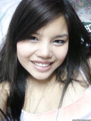 Sexy and Busty Asian teen gets her mounth full of cum here