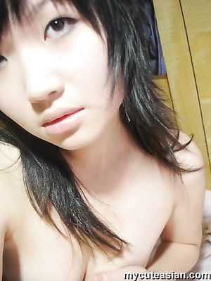 Lovely Asian teen is sharing some homemade naked pix here