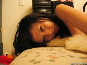 Horny asian amateur babe send us theses self made sexy pics