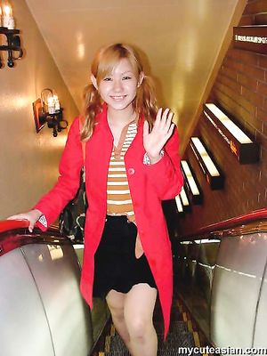 Rare blonde asian nextdoor babe showing her hairy pussy for you