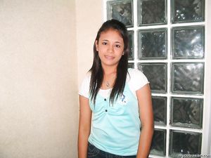 Shy Filipino coed shows her tight asian pussy for the first time