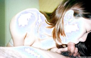 Shy Japanese Amateur girlfriend shows her wet pussy and sucks