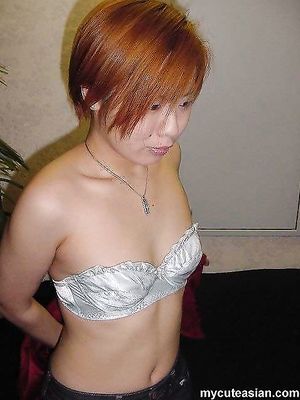 Yummi japanese coed showing her tight pussy for first time