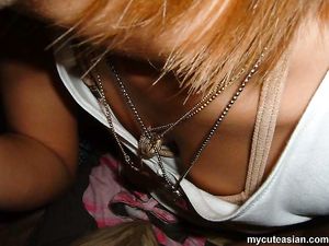 Japanese Amateur coed opens her tight hairy pussy wide here