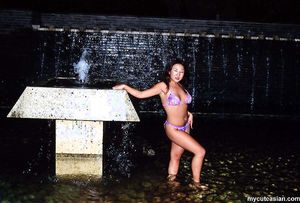 Photos of nmy busty asian wife posing nude outdoor for you