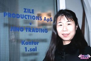 Asian amateur gets her tight ass hole banged by a black man