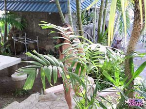 Long haired Filipino slut deeply suck a cock before cumfaced