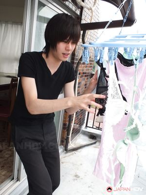 Nana Sakura is fucked so hard and she sucks cock and licks balls.