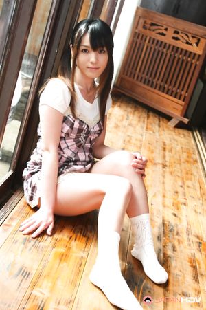 Arisa Suzuki shows playful titties, hairy crack and naughty behind.