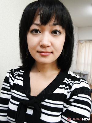 Asian Risa Kurokawa takes panties off before doing her house duties.