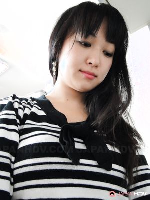 Asian Risa Kurokawa takes panties off before doing her house duties.