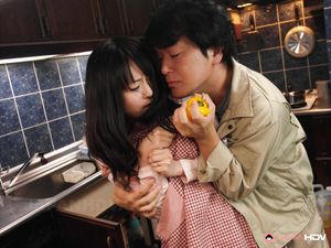 Nozomi Hazuki with big boobs sucks cock and gets cum in her mouth.