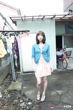 Asian Juri Kitahara gives blowjob and rubs pussy after cleaning house.