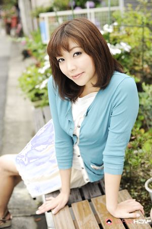 Hot Juri Kitahara in blue sweater and lace skirt is a perfect model.