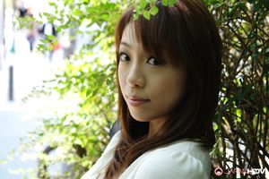 Asian Yuri Rie gives hot blowjob in the car and shows her hairy pussy.