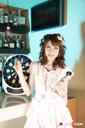 Sweet looking Japanese gal Shiori Amano posing in an elegant outfit