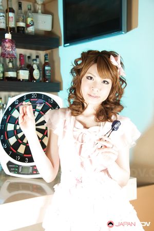 Sweet looking Japanese gal Shiori Amano posing in an elegant outfit